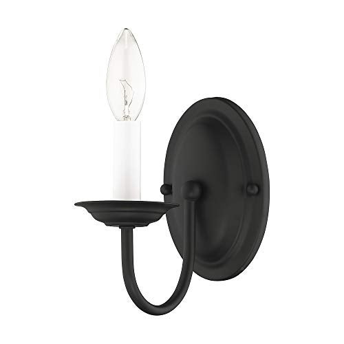 Livex Lighting 4151-04 Home Basics 1 Light Black Wall Sconce - Image 3