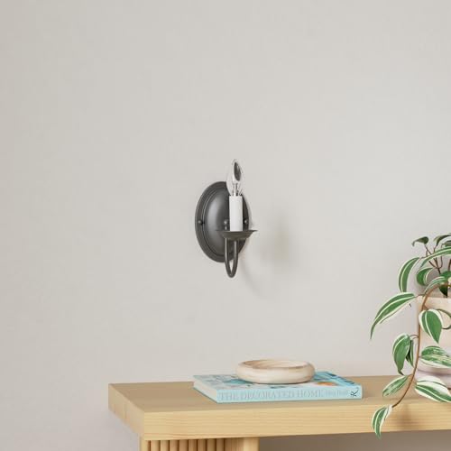 Livex Lighting 4151-04 Home Basics 1 Light Black Wall Sconce - Image 2
