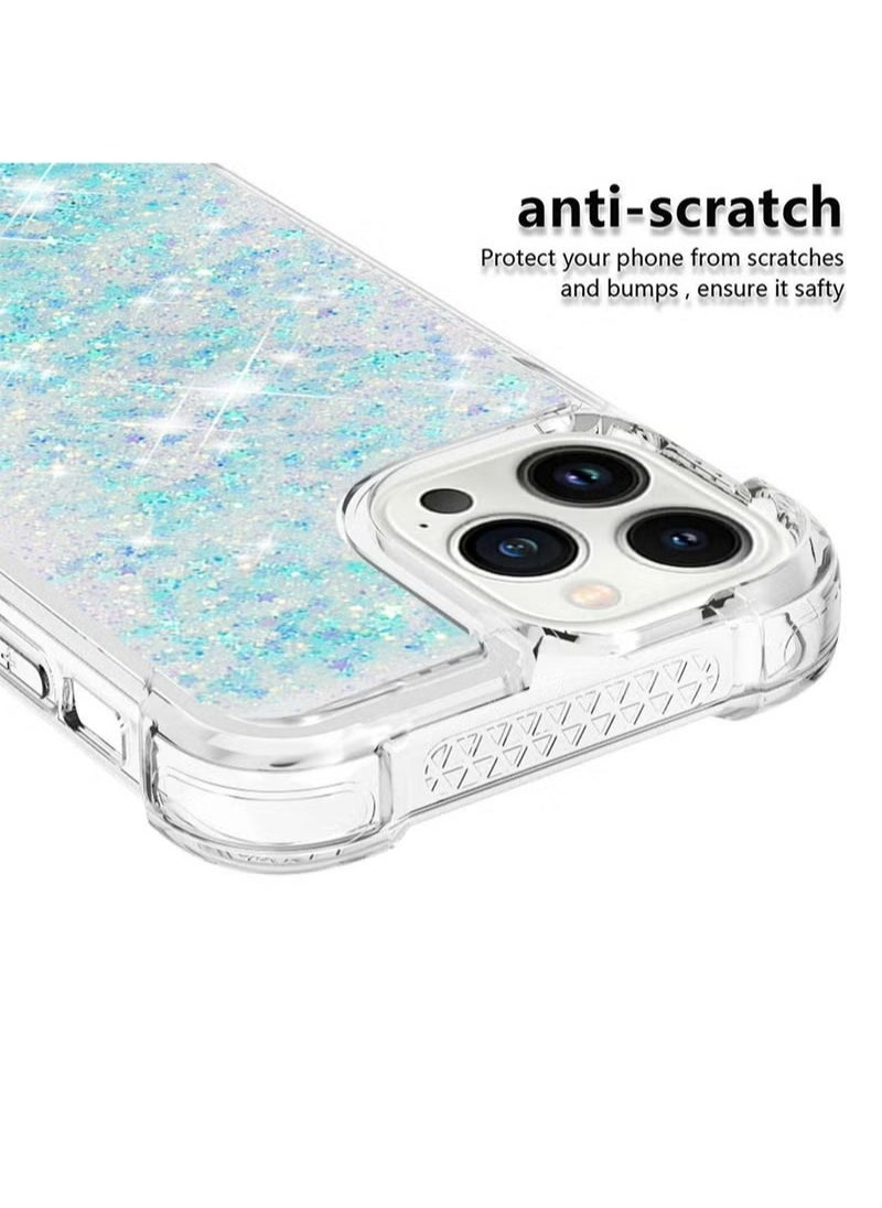 X-level - iPhone 15 Pro Max Case For Women Girls Liquid Glitter Cover Sparkly Clear Shiny Bling Sparkle Phone Back Accessory Protection For iPhone 15 Pro Max Case Transparen - Image 1