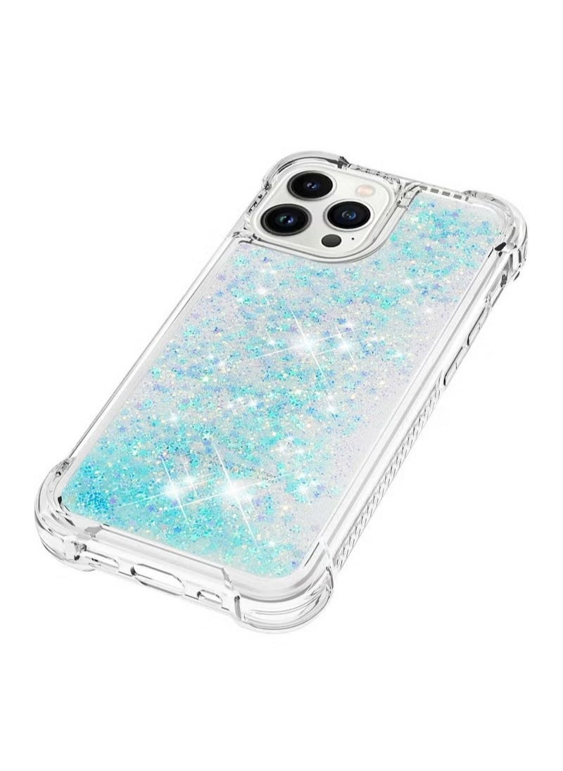 X-level - iPhone 15 Pro Max Case For Women Girls Liquid Glitter Cover Sparkly Clear Shiny Bling Sparkle Phone Back Accessory Protection For iPhone 15 Pro Max Case Transparen - Image 1