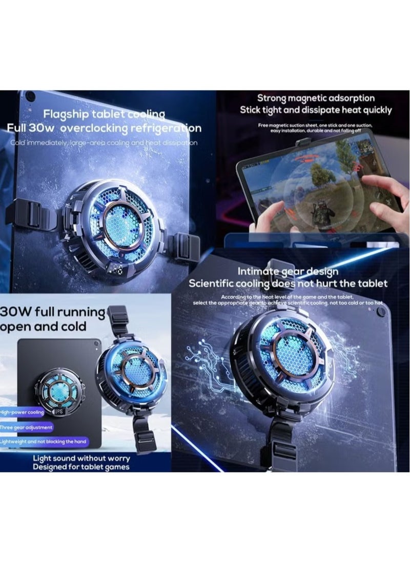 ELTRAZONE - CX05 Tablet Magnetic Gaming Cooler for iPad & Tablets – Mute Operation, Maximum Cooling, -9°C Temperature Display, TEC Semiconductor Technology, 3-Gear Cooling Adjustment for Enhanced Performance - Image 1
