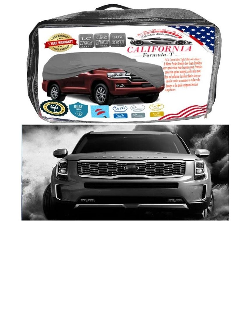 California formula-T California Car body Cover Windproof  Scratch Resistant Cover with Working Gloves KIA Telluride INFINITI QX80 