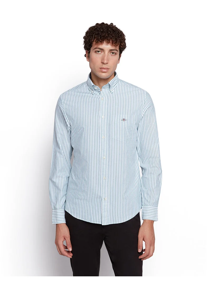 GANT Gant Men’S Regular Fit Striped Oxford Cotton Shirt