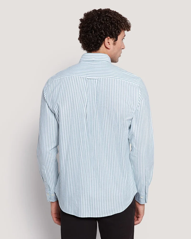 GANT Gant Men’S Regular Fit Striped Oxford Cotton Shirt