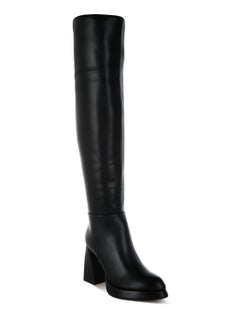 Faux Leather Knee-High Boots in Black - pzsku/Z609CA50F94542A21EC82Z/45/_/1732193102/21ff68e6-4cc9-4e53-b024-71fae64663f5