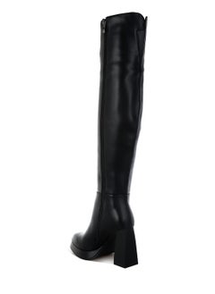 Faux Leather Knee-High Boots in Black - pzsku/Z609CA50F94542A21EC82Z/45/_/1732193164/fd65c05e-f1cf-4908-8245-d3fcf265abdf