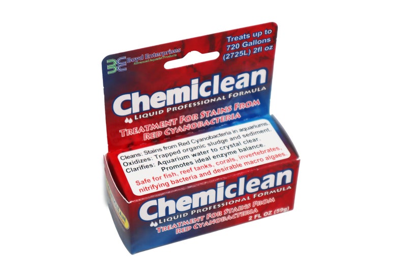 Boyd Enterprises Boyd Chemi-Clean 2oz Liquid Treats up to 720 Gallons - Effective Chemiclean Cyanobacteria for Marine & Freshwater Aquariums, Safe for Fish, Corals & Invertebrates - Image 1