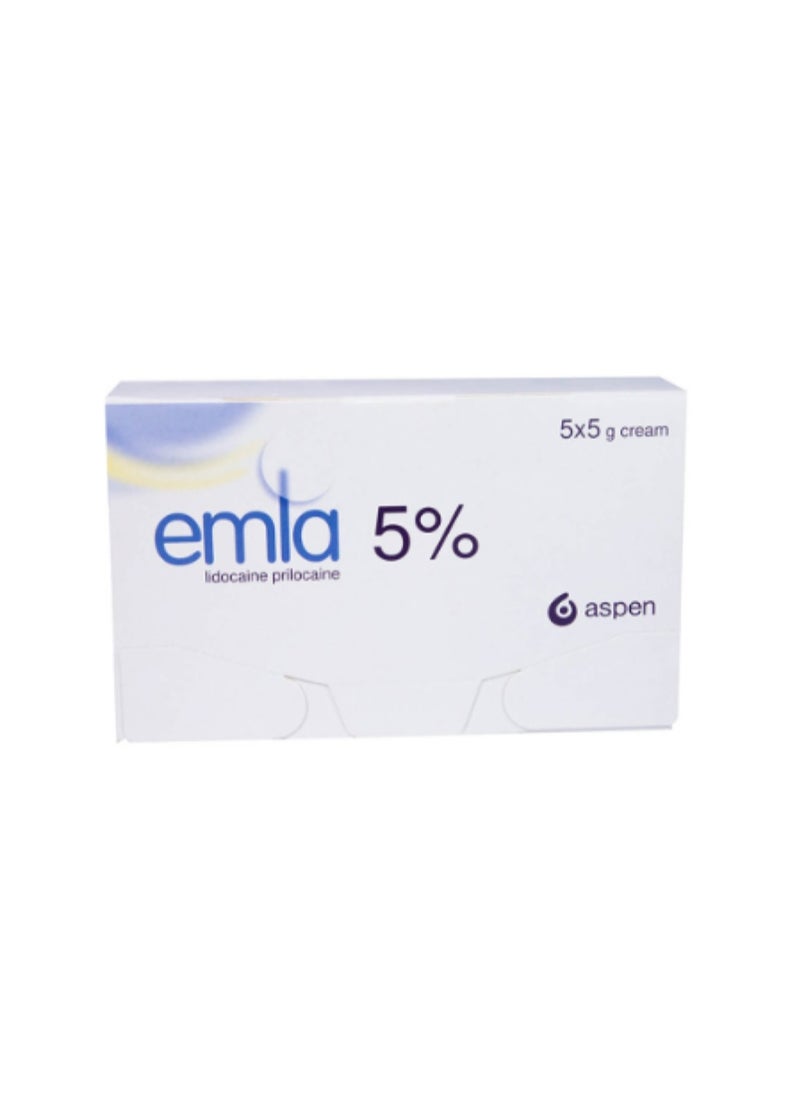ASPEN Lidocaine prilocaine 5% 5X5g Cream  - Image 1