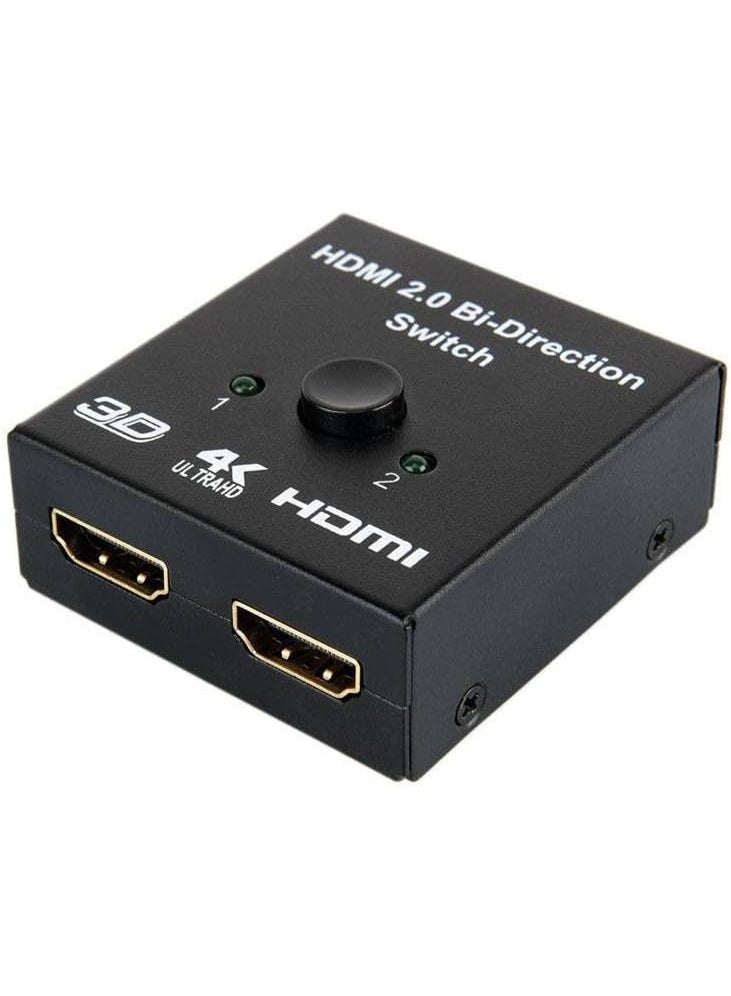 HDMI Bi-Directional Switch – 2 In 1 Out or 1 In 2 Out – 4K Compatible HDMI Selector for TV, Gaming Consoles, and Media Devices - Image 3
