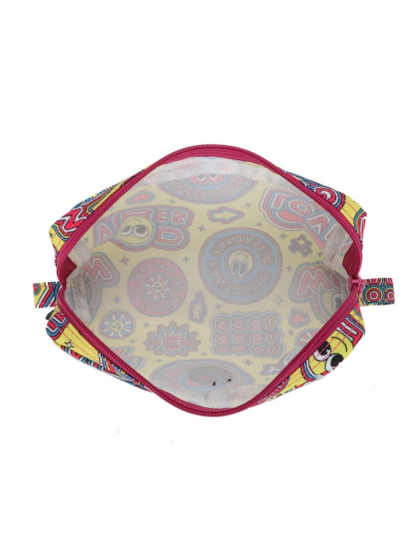 CUBS Smiley Print Waterproof pencil case pouch with zip closure - Image 4