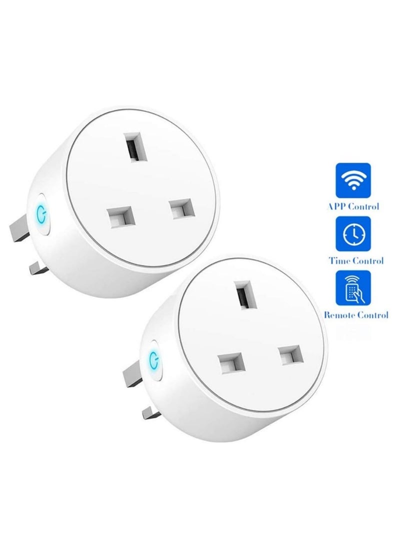 Nano Classic - Wifi Smart Plug (2 Pcs in1 Pack) iOS Android App Remote compatible with Alexa, Google Home, IFTTT Control for home automation (2 Pcs in1 Pack) - Image 1