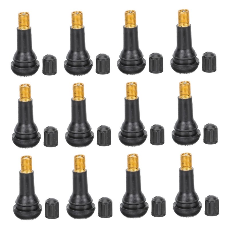 20 Pcs Rubber Tubeless Tire Valve Stems for Car Truck Motorcycle Easy Installation - Image 2