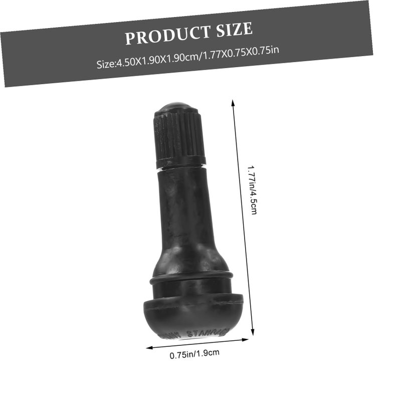 20 Pcs Rubber Tubeless Tire Valve Stems for Car Truck Motorcycle Easy Installation - Image 3