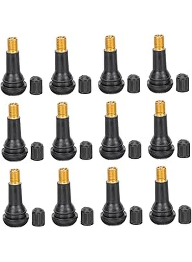 20 Pcs Rubber Tubeless Tire Valve Stems for Car Truck Motorcycle Easy Installation - Image 1