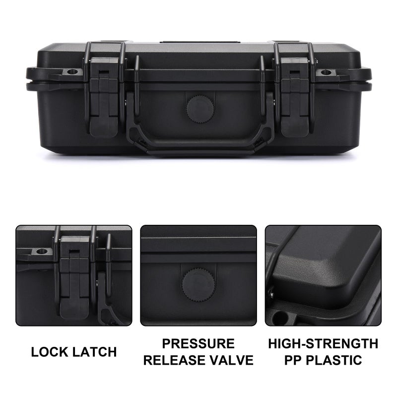 Mayouko Portable Tool Box with Shock- Proof Sponge, Water Proof Grade IP67, Waterproof Hard Case with Foam Insert, Shockproof Carrying Case, Explosion Proof Box, 11.6"LÃ—8.3"WÃ—3.9"H - Image 4