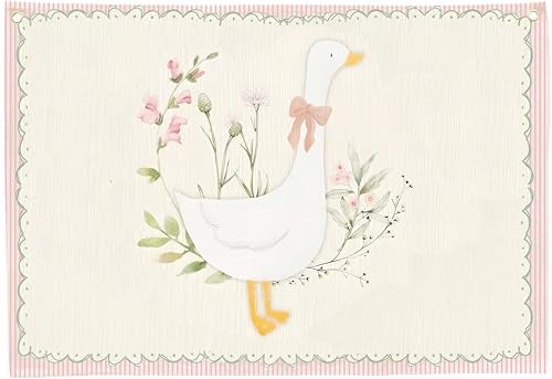 Sioial Silly Goose Nursery Rectangular Canvas BannerBoho Flag Wall Sign Decor for Girls Toddler Kids Baby Room Bedroom Playroom Reading Room DecorBaby Shower Birthday Christmas Gift - Image 1