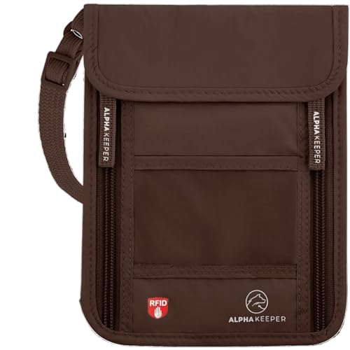 Alpha Keeper Neck Wallet, Travel Pouch For Passport Holder And Documents, Travel Neck Wallet For Traveling Women - Image 1