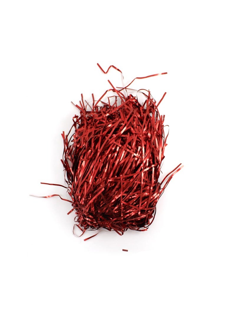 PARTY FUN Shredded Paper Filler 50Grm/Bag Red Color - Image 1