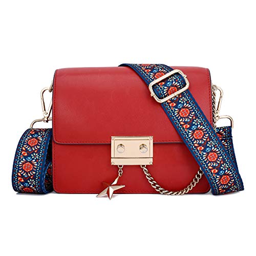 ZOOEASS Wide Shoulder Strap Adjustable Replacement Belt Guitar Style Crossbody Bag Handbag Strap Multicolor Canvas Straps(Wide:1.4in) (Dandelion) - Image 5