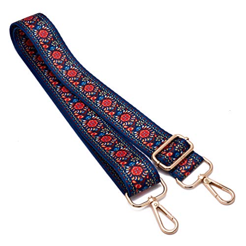 ZOOEASS Wide Shoulder Strap Adjustable Replacement Belt Guitar Style Crossbody Bag Handbag Strap Multicolor Canvas Straps(Wide:1.4in) (Dandelion) - Image 3