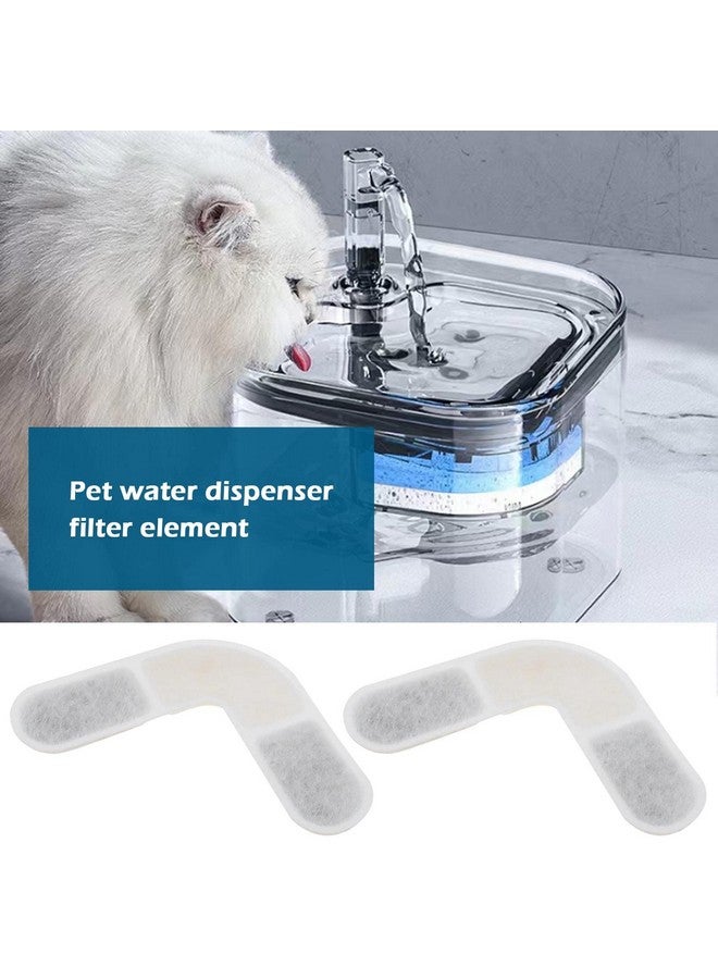 Create idea Create idea 8PCS Pet Fountain Filters with Sponge Compatible with 74OZ/2.2L Square Cat Fountain Cat Water Dispenser Filters Pet Fountain Accessories 8.5x8.5cm  - Image 2