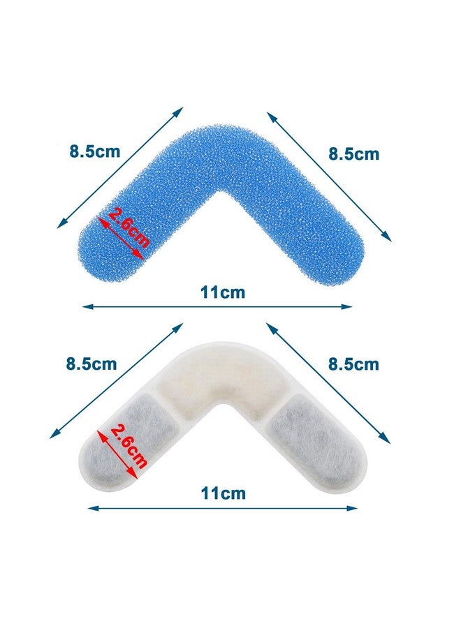 Create idea Create idea 8PCS Pet Fountain Filters with Sponge Compatible with 74OZ/2.2L Square Cat Fountain Cat Water Dispenser Filters Pet Fountain Accessories 8.5x8.5cm  - Image 4
