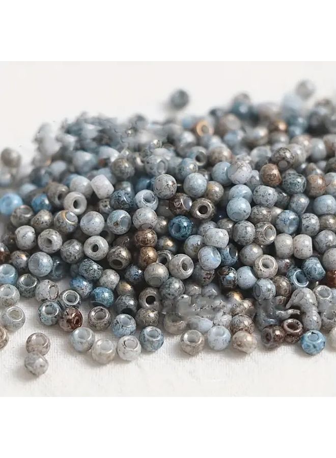 خرز زجاجي ستايل 9 مقاس 4ملم تشطيب بيكاسو ألوان متنوعة لعمل المجوهرات بالجملة - Image 4