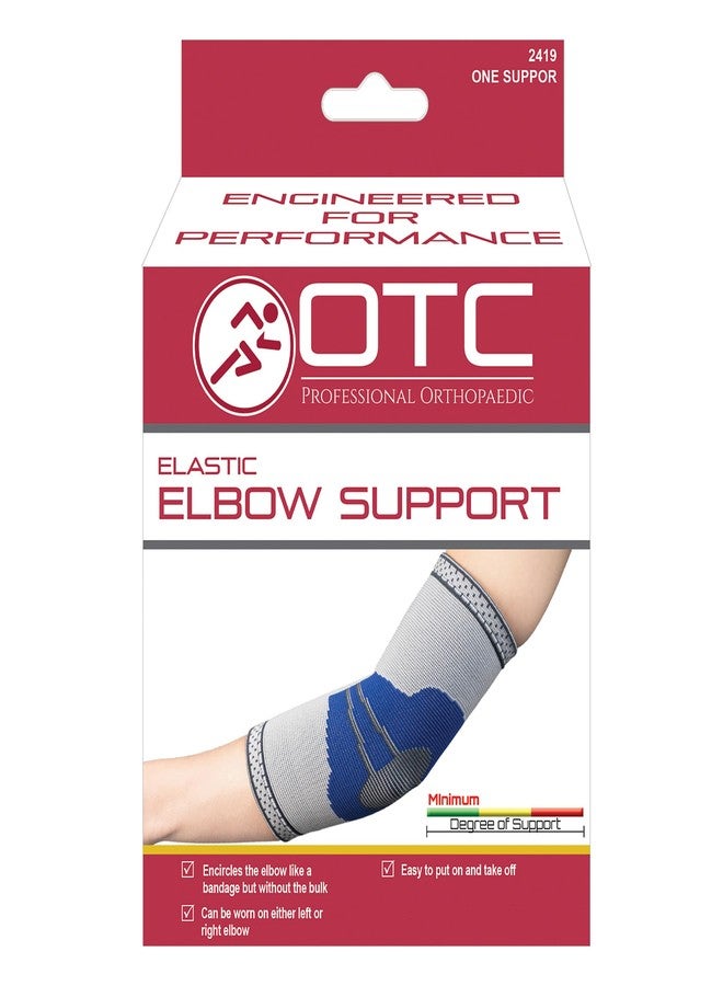 OTC Elastic Elbow Support Sleeve, Compression Brace for Elbow and Arm Pain, Medium - Image 4