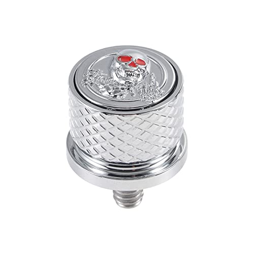 FIASRAC Upgraded Seat Bolt Screw Hard Anodized Mudguard Seat Bolt Screw Compatible with 1996-2020 Harley CVO Electra Glide Street Glide Sportster Touring Softail Dyna (Knurled Chrome) - Image 1
