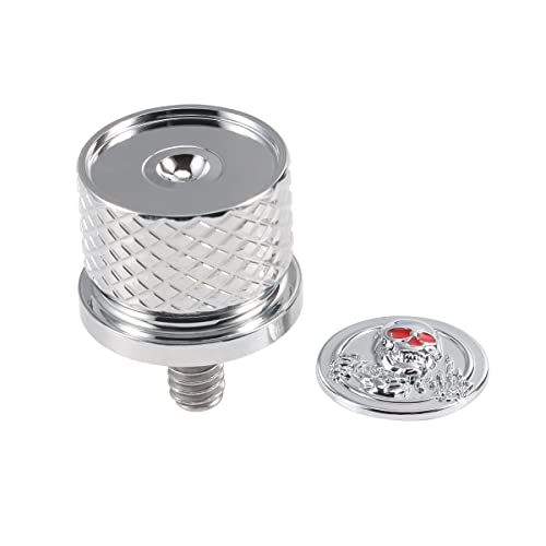 FIASRAC Upgraded Seat Bolt Screw Hard Anodized Mudguard Seat Bolt Screw Compatible with 1996-2020 Harley CVO Electra Glide Street Glide Sportster Touring Softail Dyna (Knurled Chrome) - Image 4