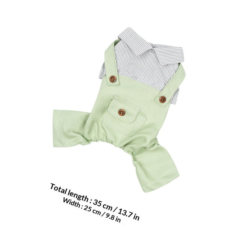 Spring Puppy Garment Decorative Kitten Clothes Adorable Puppy Overalls Clothing - Image 2