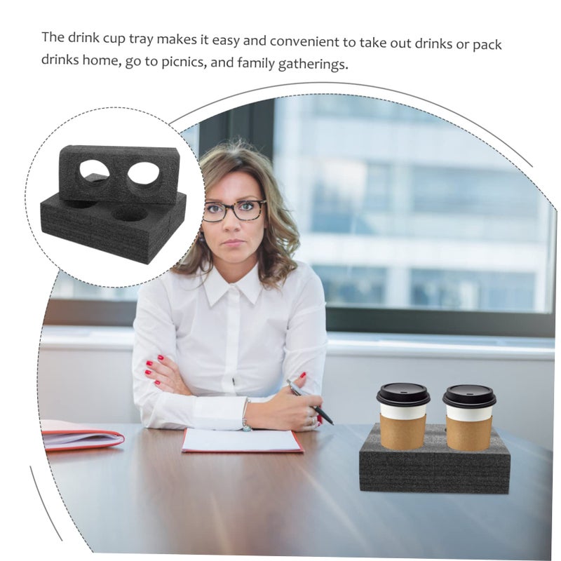 4 Pcs Multi Hole Beverage Carrier Set Lightweight Takeout Drink Holders Outdoor Picnics Leak Resistant Cup Tray - Image 5