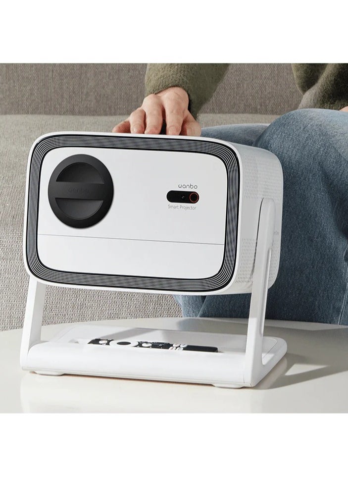 wanbo Vali 1 Android 11 Gimbal Projection Smart Projector 900 ANSI ultra High Lumens 1080p HD 12W Hi-Fi Stereo speakers Autofocus, Auto Keystone Correction, obstacle avoidance & smart screen fitting  - Image 3