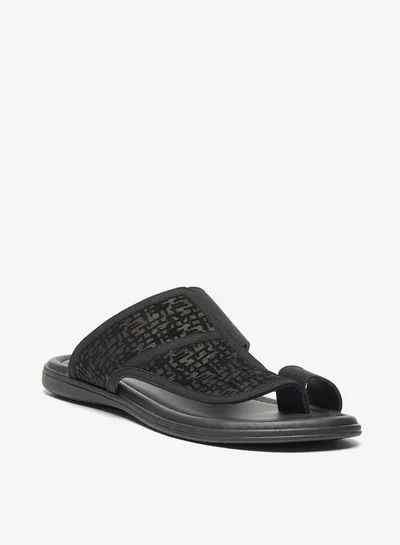 ال بي ال من شو اكسبرس Mens Textured Slip-On Arabic Sandals