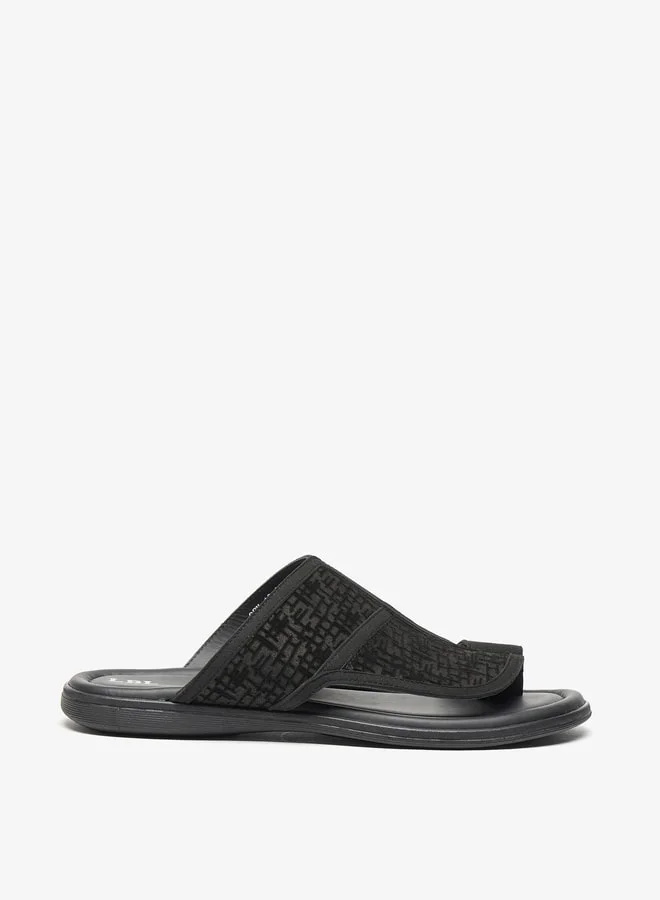 ال بي ال من شو اكسبرس Mens Textured Slip-On Arabic Sandals