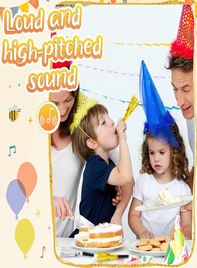 LovesTown 36PCS Party Blowers, Noise Makers Party Favors, Birthday Blowers for Kids, Silver and Gold - Image 4