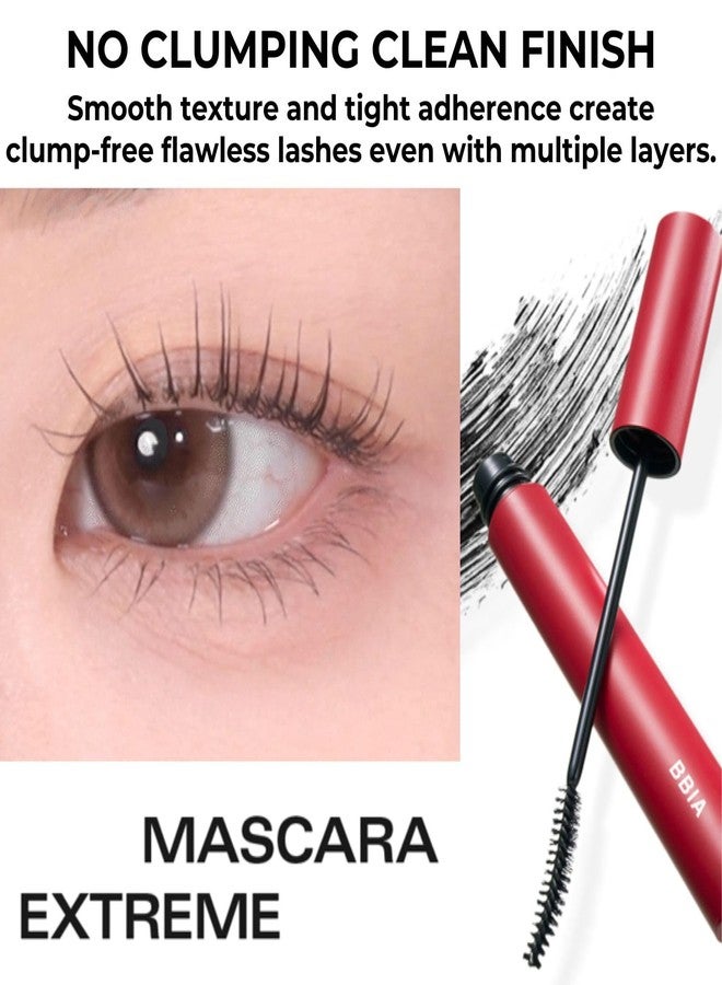 BBI@ BBIA BBIA Never Die Mascara Extreme - Delicate Curling Ultra Long-Lasting Fixing Power Volumizing Lengthening Intense Length Natural Full Lashes No Smudging & Clumping K-Beauty (01 SUPER BLACK) - Image 3