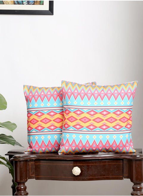 Set of 5 - Abstract Print Cushion Covers - 40x40cm by Styli