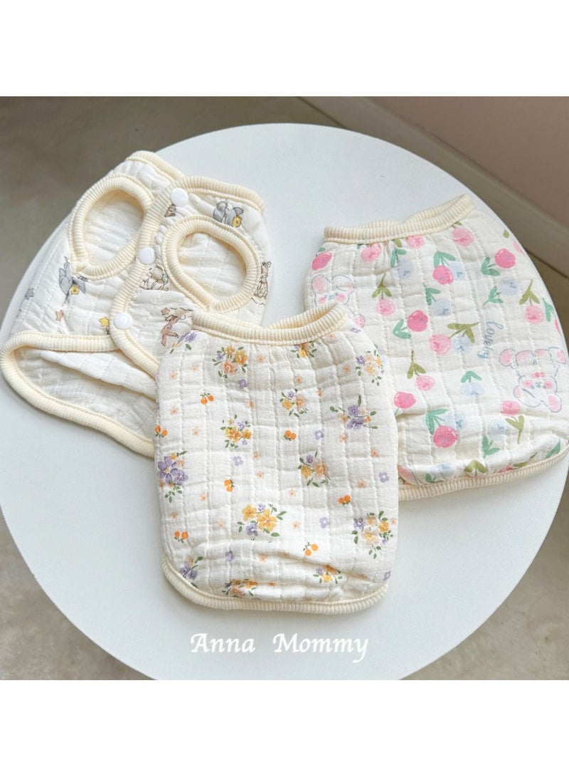 A.M Print Pattern Dog Clothes Winter Coat Clothing for Small Dog Padded Vest Jacket for Small Dogs Puppy Cat Coat Outfit - Image 3