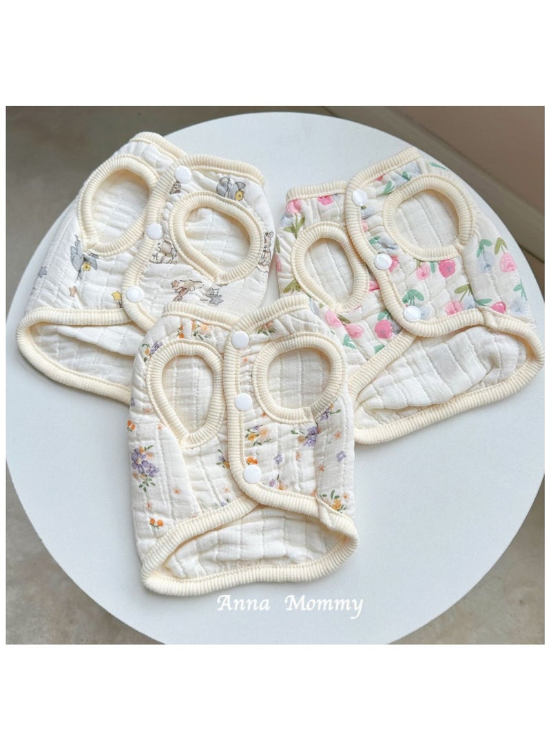 A.M Print Pattern Dog Clothes Winter Coat Clothing for Small Dog Padded Vest Jacket for Small Dogs Puppy Cat Coat Outfit - Image 4