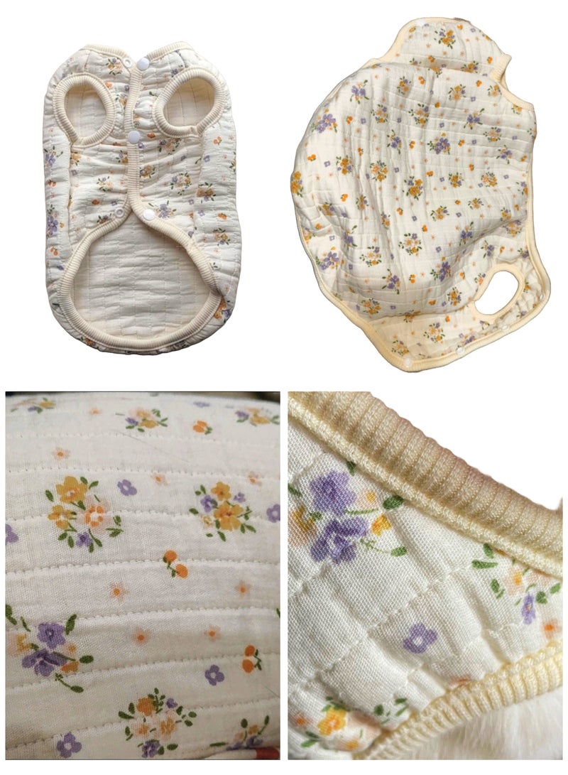 A.M Print Pattern Dog Clothes Winter Coat Clothing for Small Dog Padded Vest Jacket for Small Dogs Puppy Cat Coat Outfit - Image 5