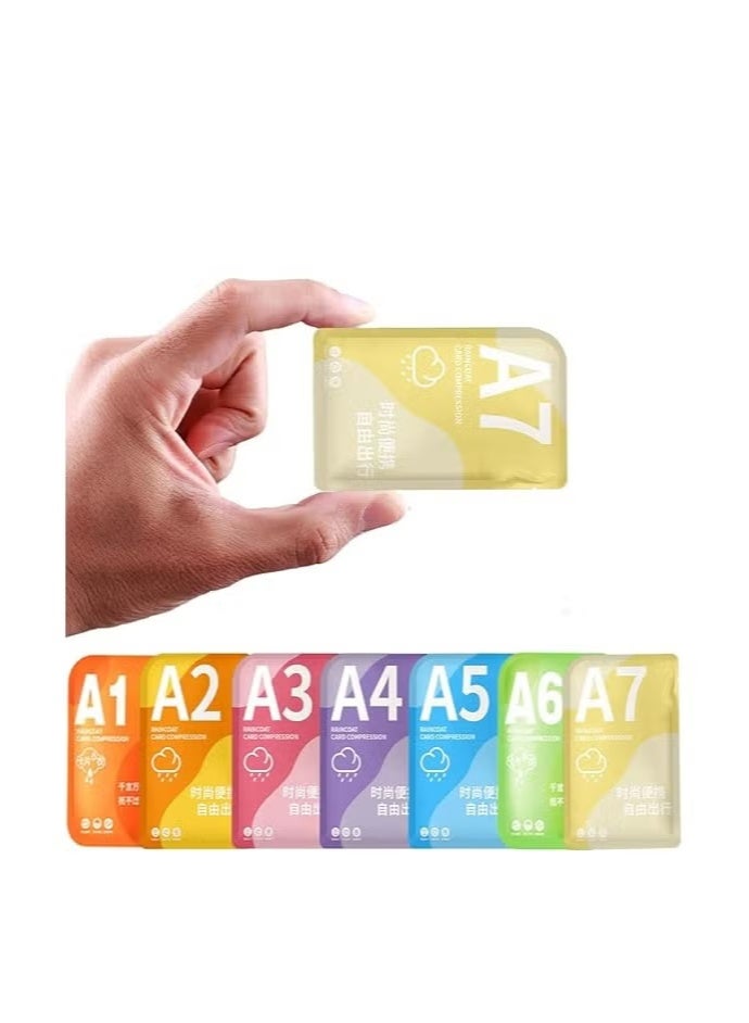 Generic Disposable Rain Poncho,Emergency Ponchos Rain Coat,for Adults Women Men Compact Size,7 Packs,7 Color - Image 1