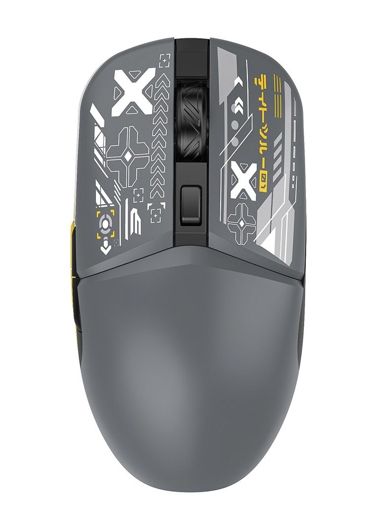 Forev - Gaming Mouse FV-210, Bluetooth Mouse 2 types of connection 2.4G radio channel and Bluetooth, a sensitive sensor with 3 DPI modes and switchable RGB backlight - Gray - Image 1