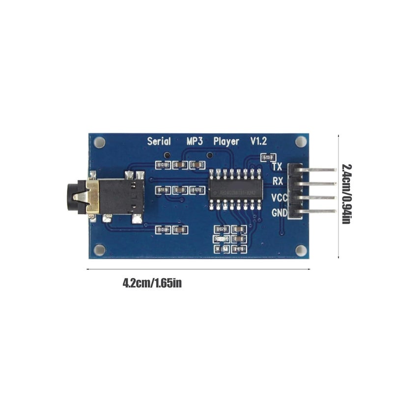 ordinarYone Industrial YX5300 MP3 Player Module UART Port Sound Decoding Board MP3 Player Amplifier Board 9600bps - Image 3