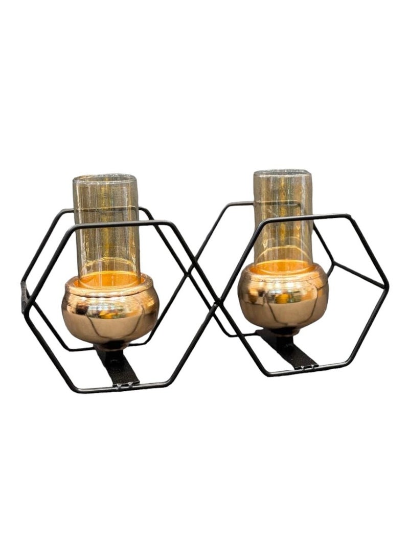 Candlestick double beehives