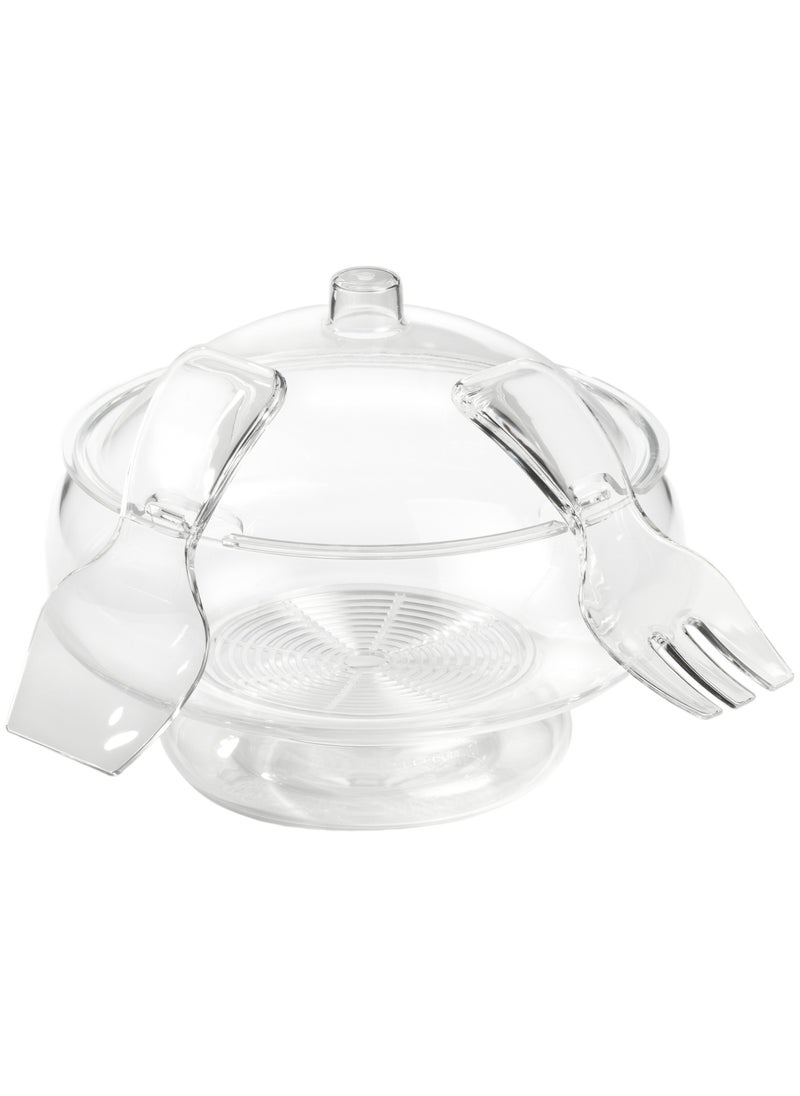 PRODYNE Prodyne AB3D Acrylic Salad Bowl  Servers Clear 