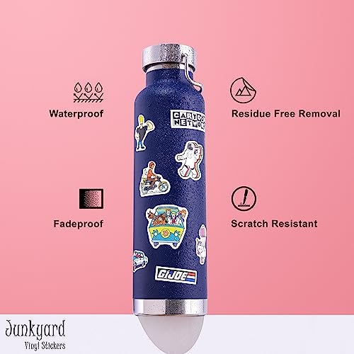 Junkyard Waterproof Vinyl Cartoon Self-Adhesive Stickers for Kids Waterbottle, Notebooks, tabs, Laptops, Guitar. (Size: Small, Pack of 80)30 x 20 mm - Image 4