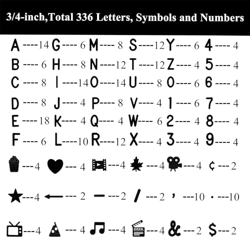 C CRYSTAL LEMON Felt Letter Message Board 10x10 Inch – 336 Changeable Letterboard Letters, Numbers & Symbols – Wood Frame with Easel & Hanger for Home, Office & Announcement Display - Image 3
