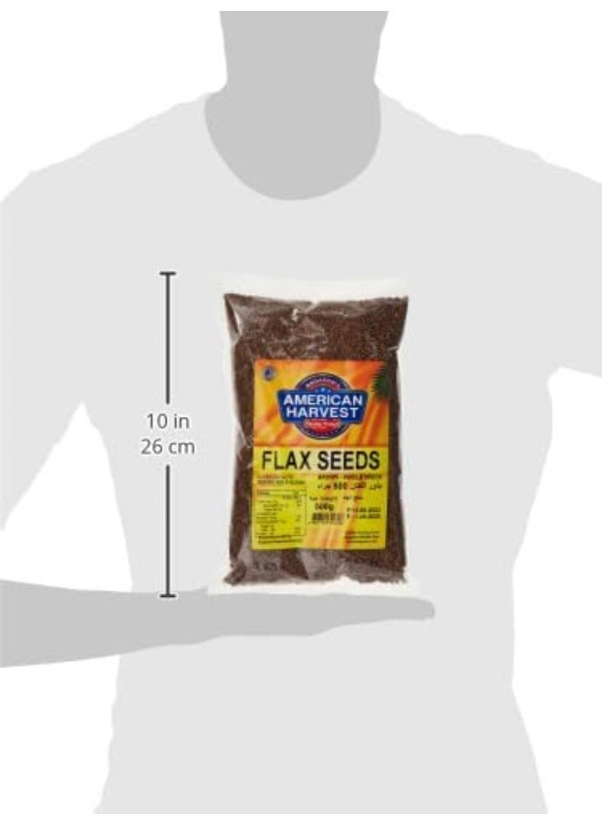 American Harvest American Harvest Flax Seeds 500 gm | Wholegrain Natural Brown Seeds | Gluten Free Superfood  - Image 3