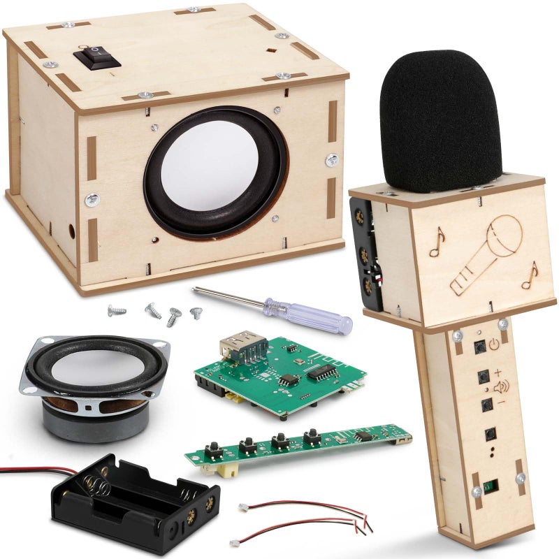 choopheme Stem Projects Karaoke Machine Toys for Boys Age 812 1214 Science Kit Building Own Bluetooth Speaker Microphone DIY Electronics Kit for Kids Kid 912 Boy Toys Birthday Gift 8 9 10 11 13 Teen Girl - Image 3
